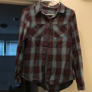 En Crēme Plaid Button Down Women’s Size Large